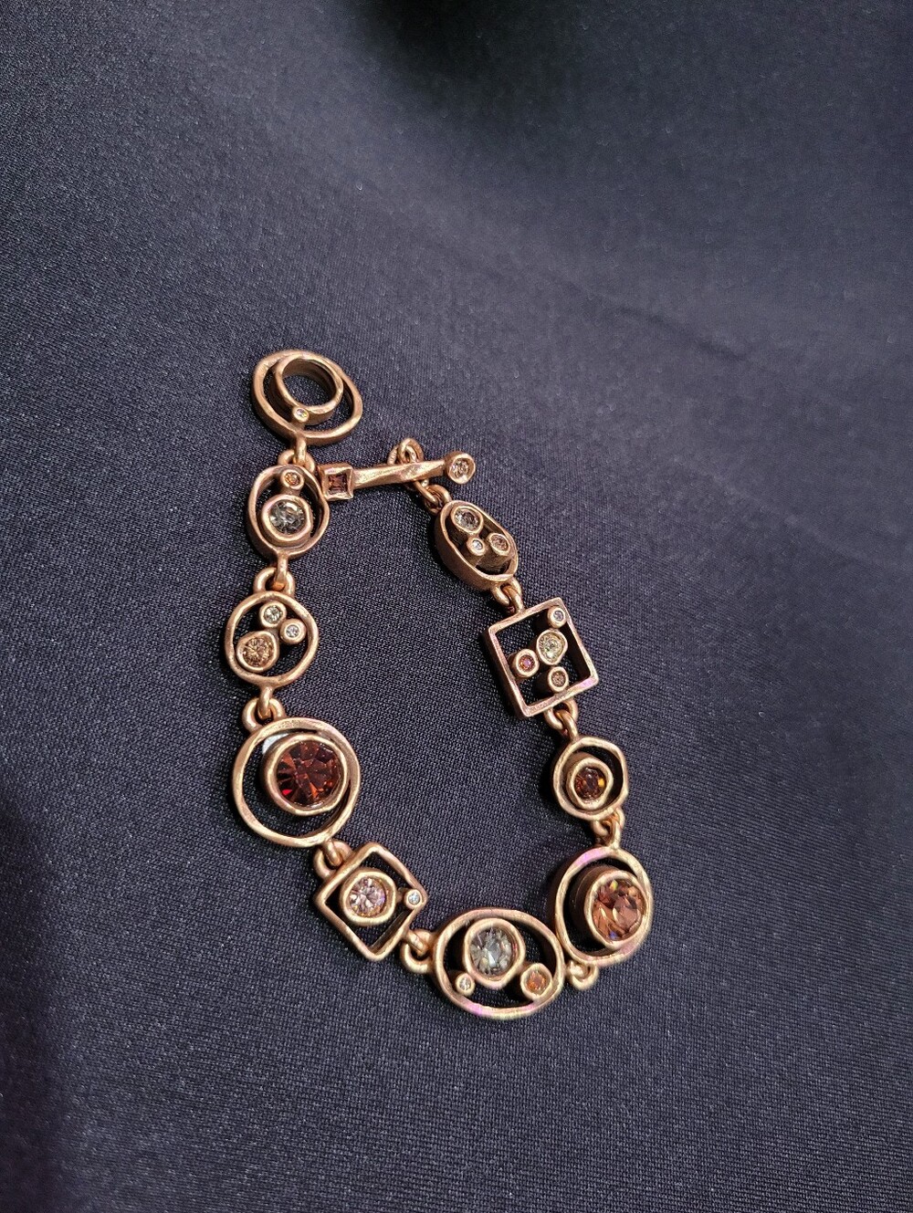 Patricia Locke Amber, Gray Stones, NWT, Bracelet 7 1/4"